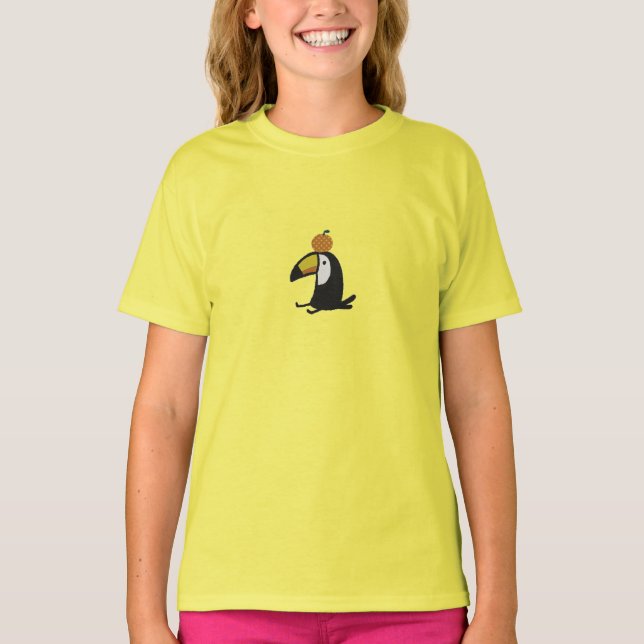 Toucan Loves Orange T-Shirt (Vorderseite)