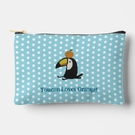 Toucan Loves Orange Zubehörtasche