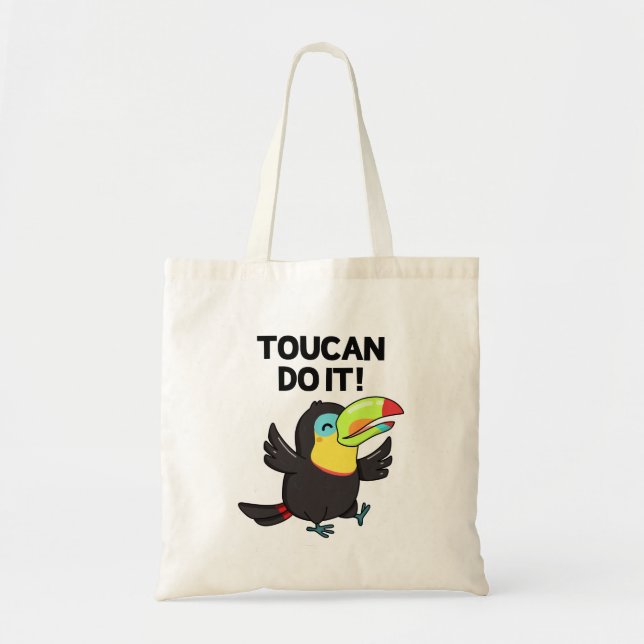 Toucan macht es witzig ermutigend Vogelpun Tragetasche (Vorne)