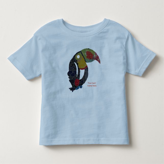 Toucan Mosaic Anpassbarer Kleinkind-T - Shirt (Vorderseite)