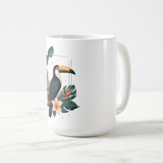 Toucan Muse Tropical Botanical Coffee Mug Kaffeetasse