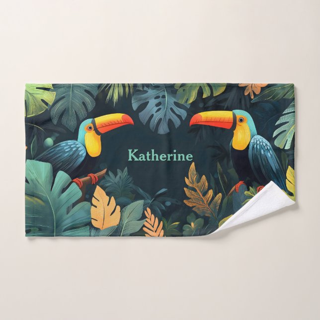 Toucan Paradise: Individuelles Design Handtuch (Handtuch)
