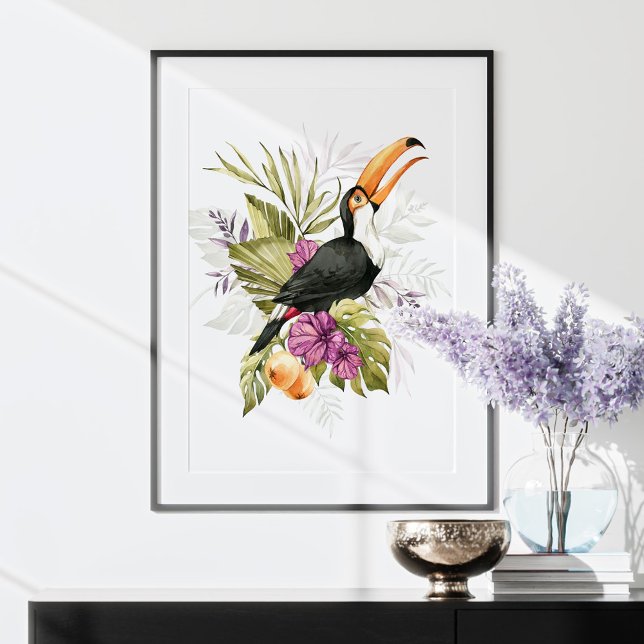Toucan Parrot Watercolor Art Poster (Von Creator hochgeladen)