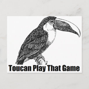 Toucan Play dieses Spiel Postkarte
