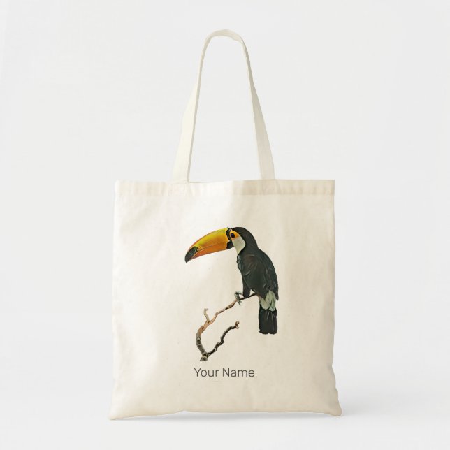 Toucan Portrait Animal Tropical Bird Design Tragetasche (Vorne)