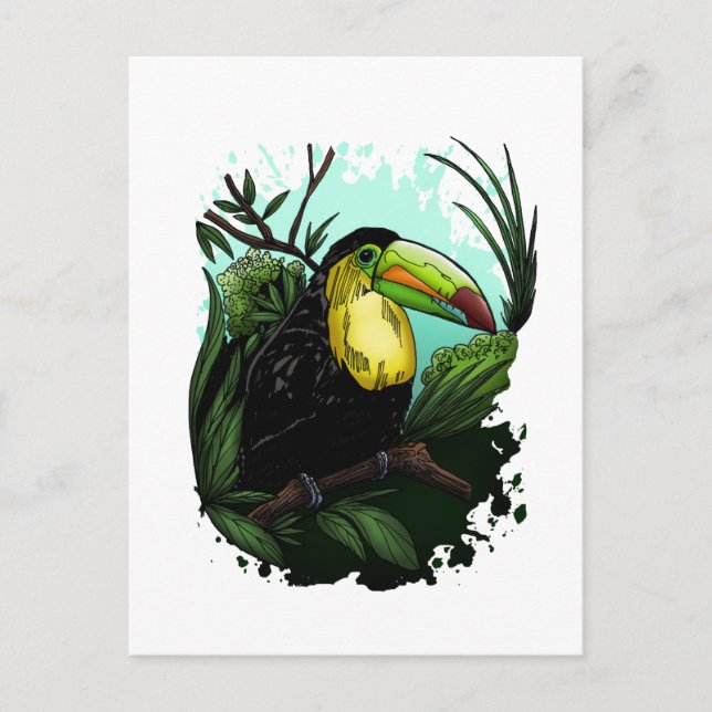 Toucan Postkarte (Vorderseite)