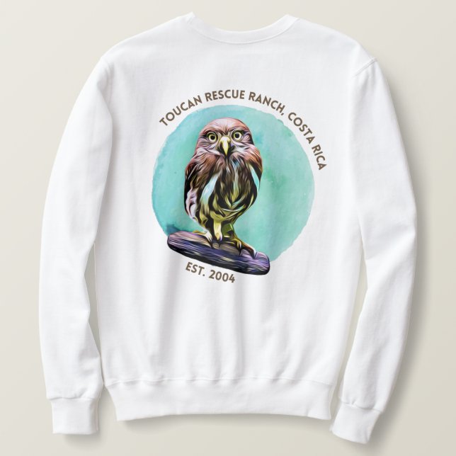 Toucan Rescue Ranch - Pygmy Owl Sweatshirt (Design Rückseite)