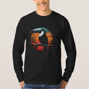 Toucan Retro Sunset - Vintager tropischer Vogel T-Shirt