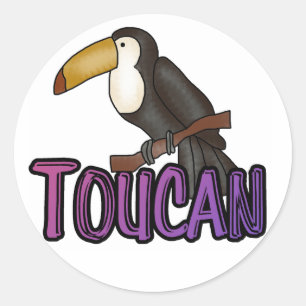 TOUCAN RUNDER AUFKLEBER