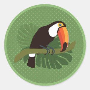 Toucan Runder Aufkleber