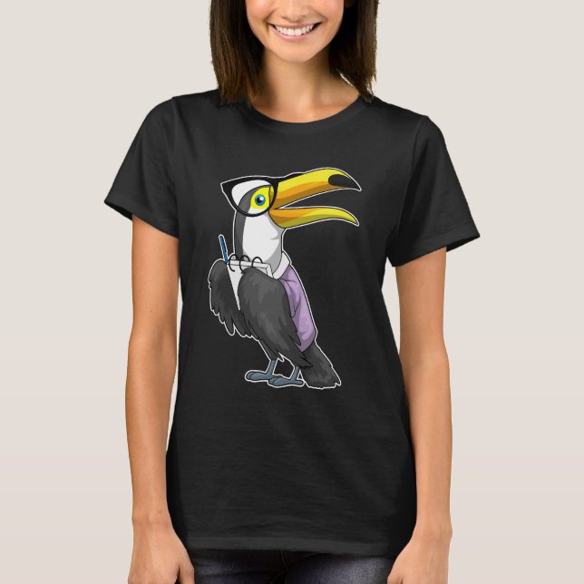 Toucan Secretary Notepad T-Shirt (Vorderseite)