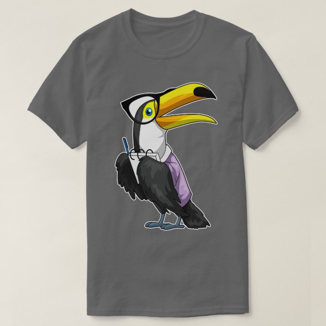 Toucan Secretary Notepad T-Shirt (Design vorne)