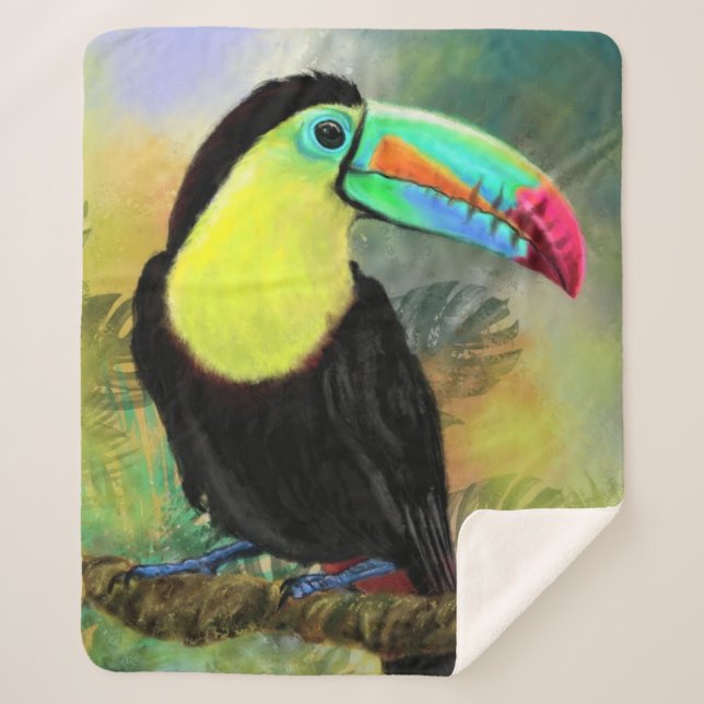 Toucan Sherpa Blanket Sherpadecke (Vorderseite)