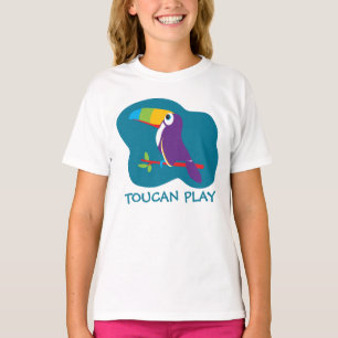 Toucan spielen Vogel-Grafik aquamarin Girls Top