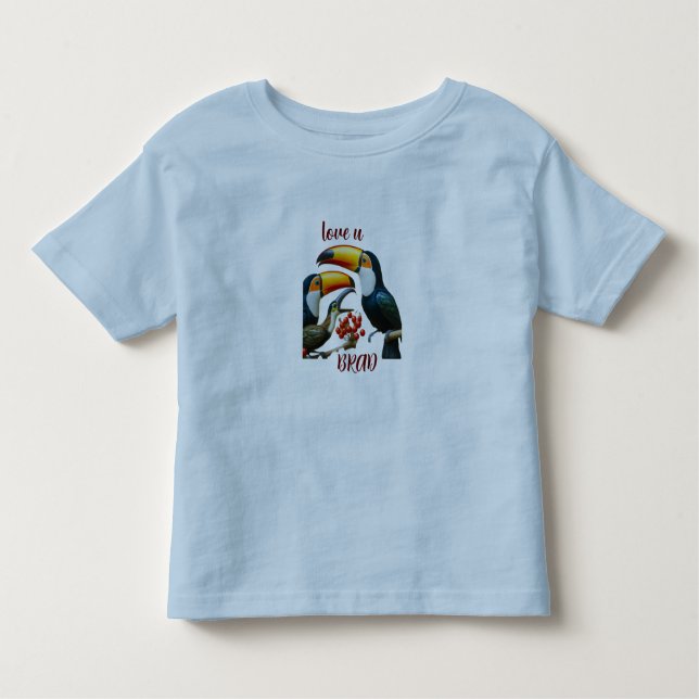 Toucan Tango, Rainforest Rhapsody Kleinkind T-shirt (Vorderseite)