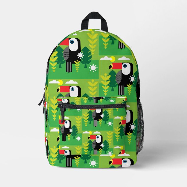 Toucan Tropical Bird Bedruckter Rucksack (Vorderseite)