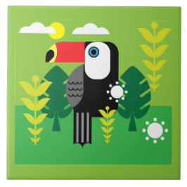 Toucan Tropical Bird Fliese