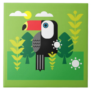 Toucan Tropical Bird Fliese
