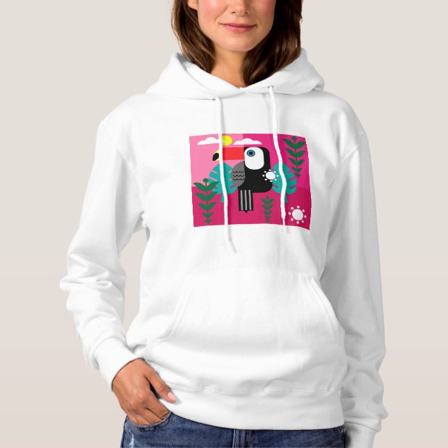 Toucan Tropical Bird Hoodie (Vorderseite)