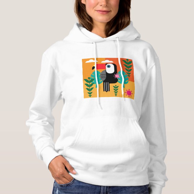 Toucan Tropical Bird Hoodie (Vorderseite)