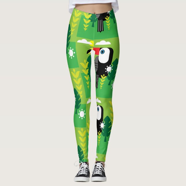 Toucan Tropical Bird Leggings (Vorderseite)