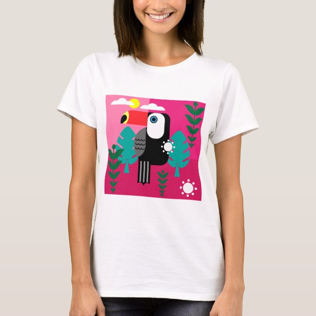 Toucan Tropical Bird Lovers T-Shirt (Vorderseite)