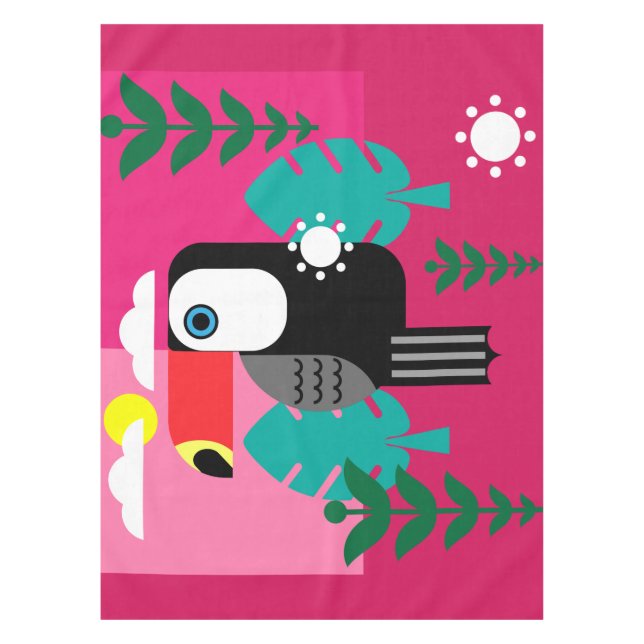Toucan Tropical Bird Lovers Tischdecke (Vorderseite)