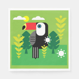 Toucan Tropical Bird Serviette