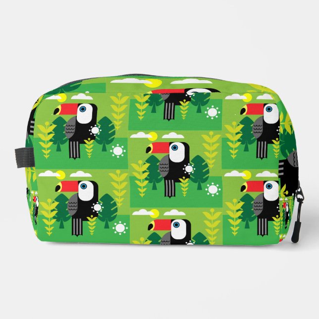 Toucan Tropical Bird Waschbeutel (Vorderseite)