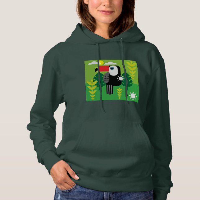 Toucan Tropical Birds Hoodie (Vorderseite)
