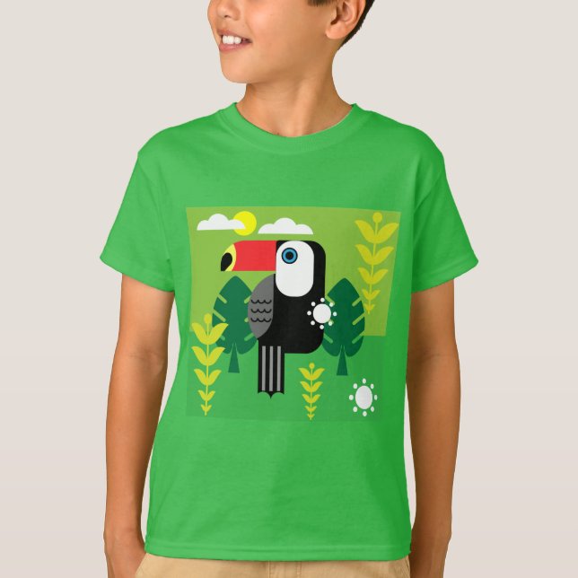 Toucan Tropical Birds T-Shirt (Vorderseite)