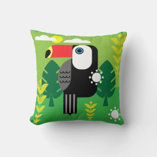 Toucan Tropical Birds Throw Kissen