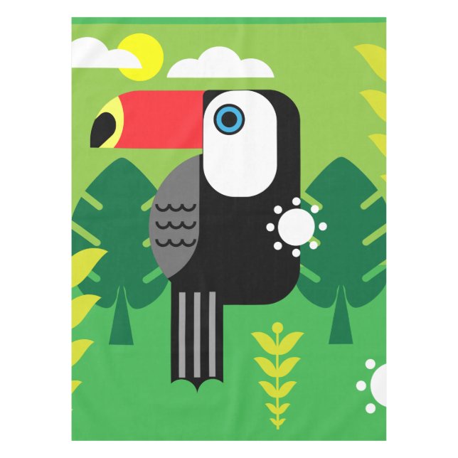 Toucan Tropical Birds Tischdecke (Vorderseite)