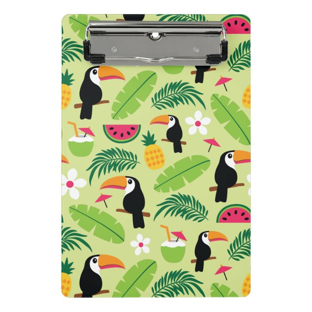 Toucan Tropical Summer Mini Klemmbrett (Vorderseite)