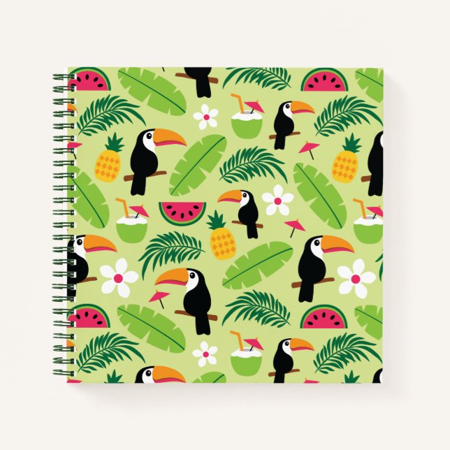 Toucan Tropical Summer Notizbuch (Vorderseite)