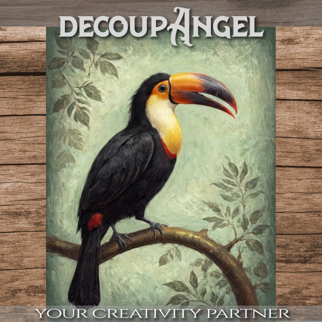Toucan Tropical Touch - Decoupage - Seidenpapier (Von Creator hochgeladen)