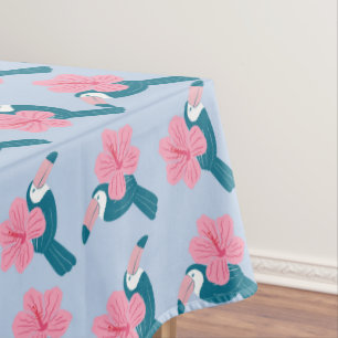 Toucan und Hibiskus Tischdecke