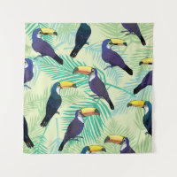 Toucan Vintage, farbige Illustration.