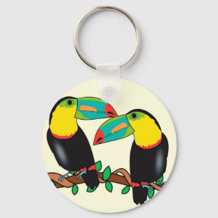 Toucan Vogel Liebe art Schlüsselanhänger