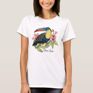 Toucan-Vogel mit Blume T-Shirt