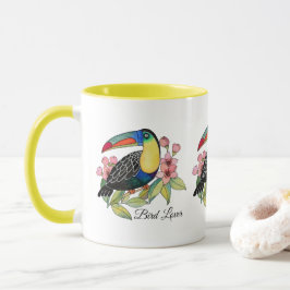 Toucan-Vogel mit Blume Tasse