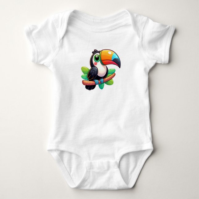 Toucan-Wertschätzung Baby Strampler (Vorderseite)