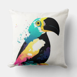 Toucan Wild Nature Animal Colors Art Malerei Kissen