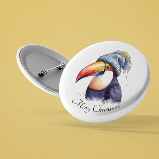 Toucan Winter Vibes, Brauch Button (Von Creator hochgeladen)