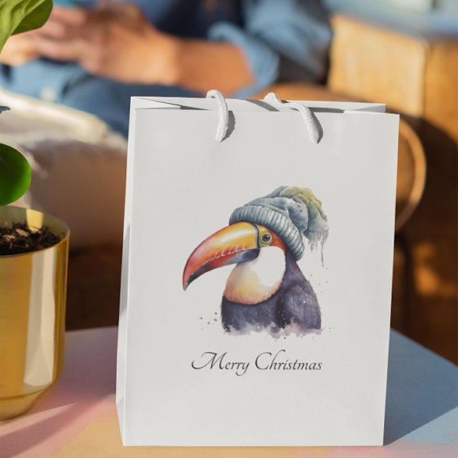 Toucan Winter Vibes, Brauch Große Geschenktüte (Von Creator hochgeladen)