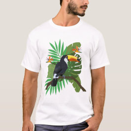 Toucan with leaves T-Shirt