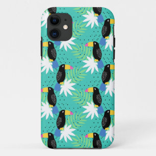 Toucans auf Aquamarinen Case-Mate iPhone Hülle