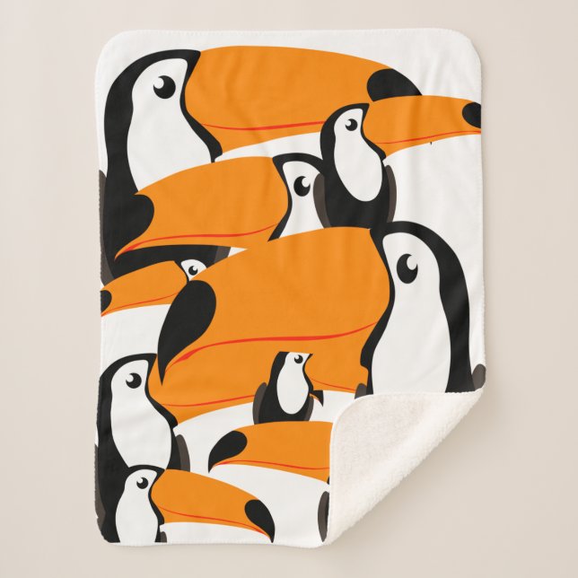 Toucans beaks Toucan Bird Rainforest Tier Sherpadecke (Vorderseite)