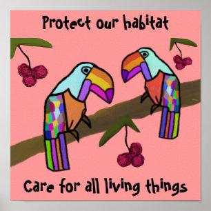 Toucans Habitat Poster