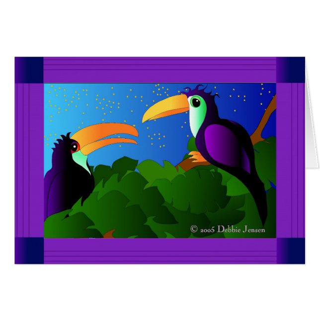 Toucans im Paradies durch Debbie Jensen (Vorderseite (Horizontal))